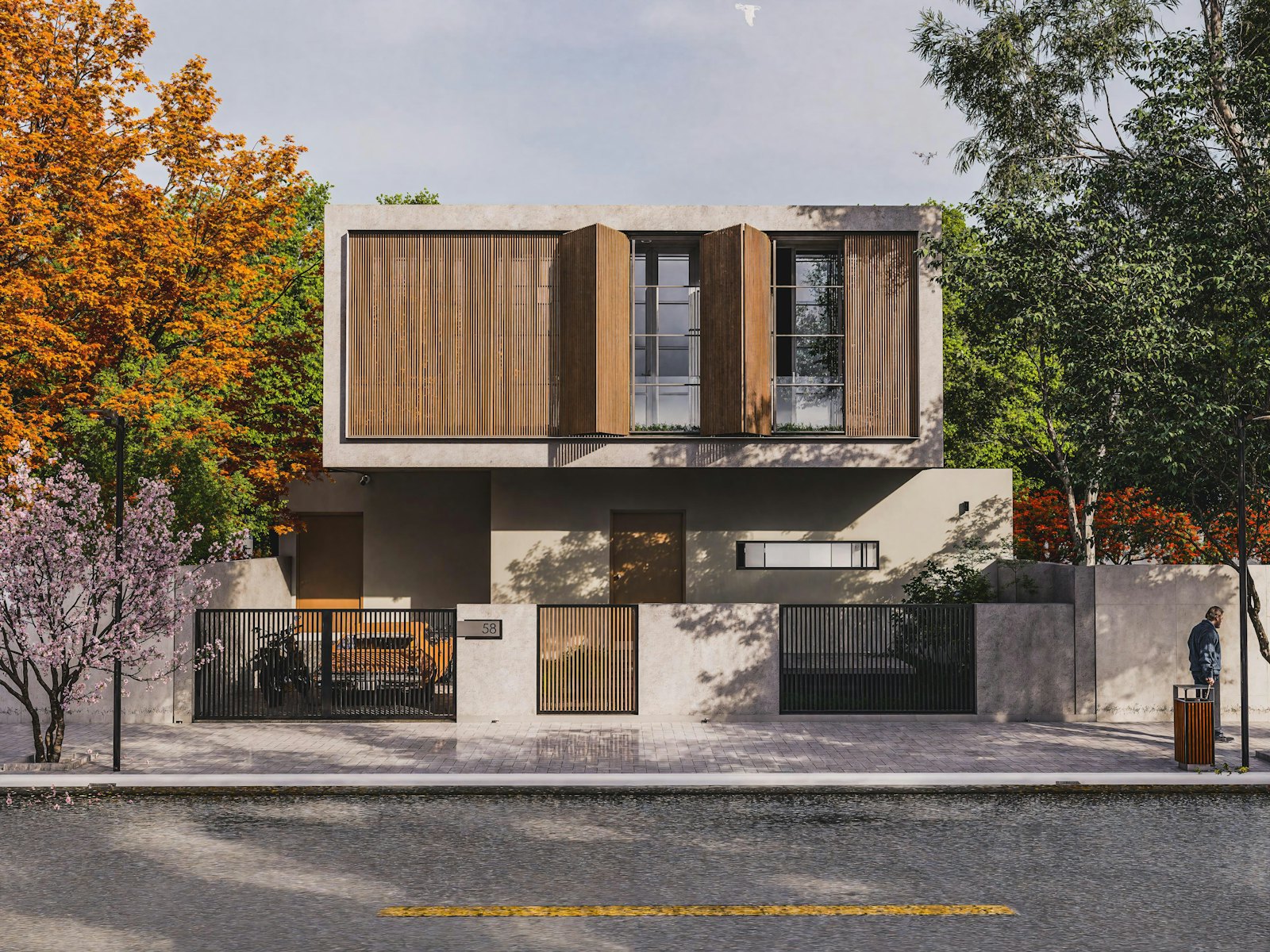 Grote raampartij in een architectenwoning
